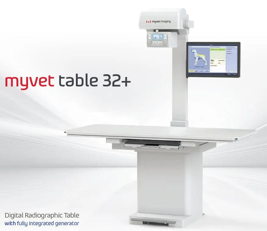 MYVET 32+ Table - Veterinary Radiology Equipment