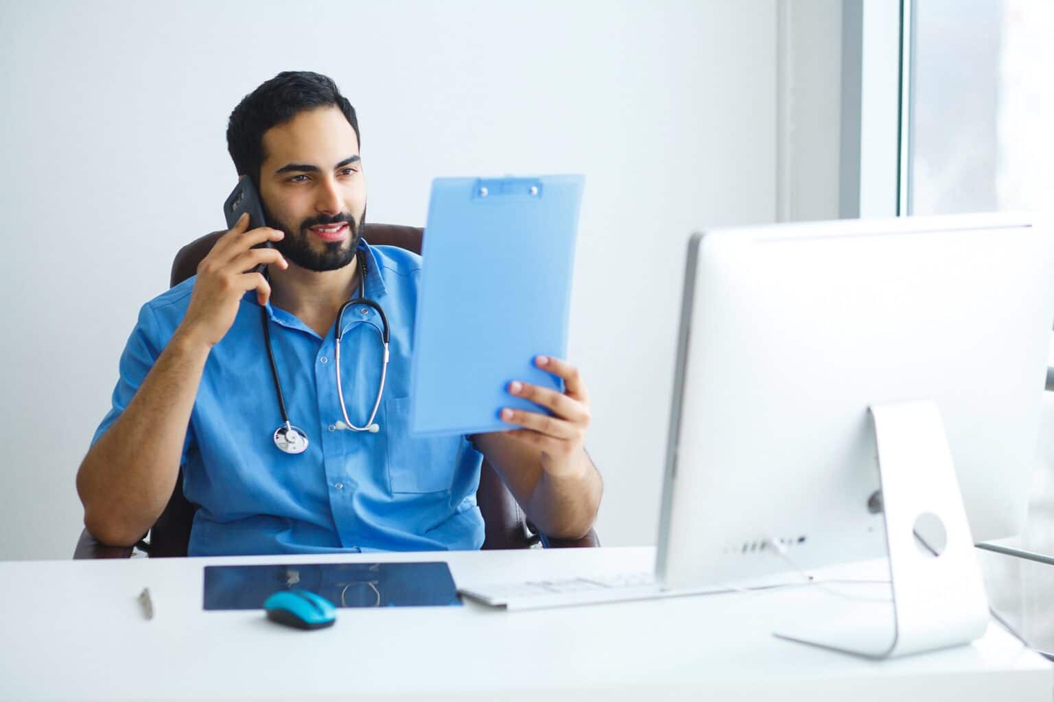 Doctor. Xray of lungs. hospital. medical check